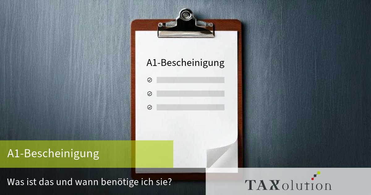 A1-Bescheinigung