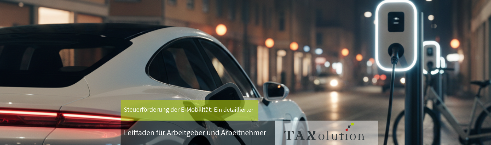Steuerförderung der E-Mobilität