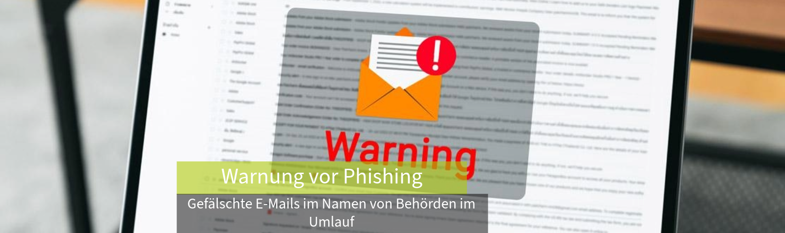 Warnung vor Phishing