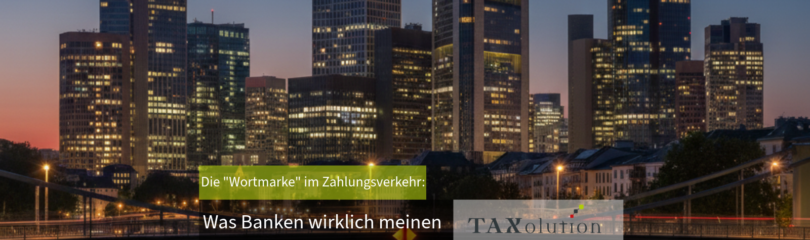 Die „Wortmarke“ im Zahlungsverkehr